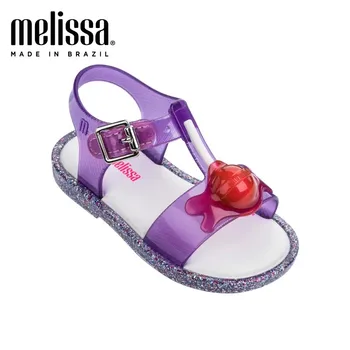 Mini Melissa Lízatko Dievča Sandále 2020 Nový, Originálny Dievča Jelly Sandále Deti Sandále Deti Plážové Topánky Non-slip Batoľa Topánky