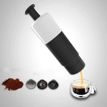 Mini Strane Tlak Prenosné Kapsule Kávovar Varenie Cup Príručka 21 Bar Talianske Espresso Maker Ťažba Hrniec