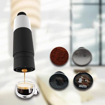 Mini Strane Tlak Prenosné Kapsule Kávovar Varenie Cup Príručka 21 Bar Talianske Espresso Maker Ťažba Hrniec