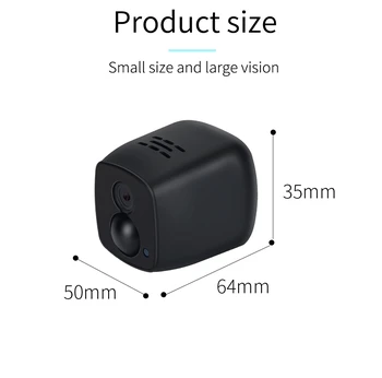Mini-Video, WIFI, Kamera, 960P Senzor Nachtsicht Micro Home Security Videokamera HD Pohybu, Bezdrôtové Kamery malá kamera Dlhú Životnosť