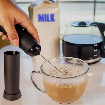 Mini Vreckový Mlieko Frother - Batériové Elektrické Pena Maker | Kuchyňa Zahŕňa Stojan,Latte, Horúce Mlieko Eggbeater ,Coff