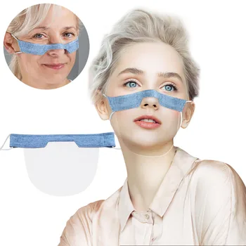 Mini Štít Umývateľný Opakovane Pohodlné Maska Transparentné Pvc Visual Maska Maske Strmeň Kryt Maska Bezpečnosti Dýchacích Maska
