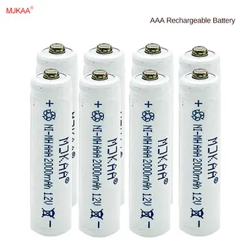 MJKAA 8pcs/veľa Nových AAA 2000mAh NI-MH 1.2 V Nabíjateľné Batérie AAA Batérie 3A nabíjateľné batérie NI-MH batéria pre kameru,hračky