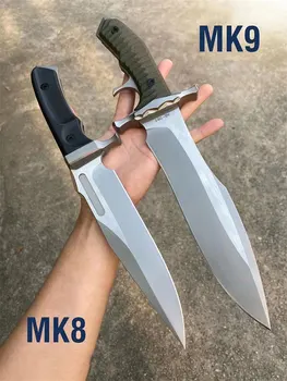 MK8 MK9 Pevnou Čepeľou Prežitie Nôž A8 Čepeľ Vákuové Tepelné spracovanie Dobrú Húževnatosť Viacerých Temperovanie Vonkajšie Lovecké Nože výchovy k DEMOKRATICKÉMU občianstvu