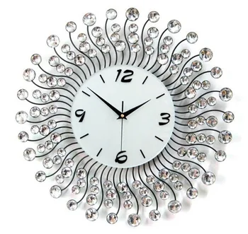 Moderné, kreatívne steny v obývacej izbe hodiny Iron art diamond hodiny hodinky Módne jednoduché dekorácie tichý nástenné hodiny