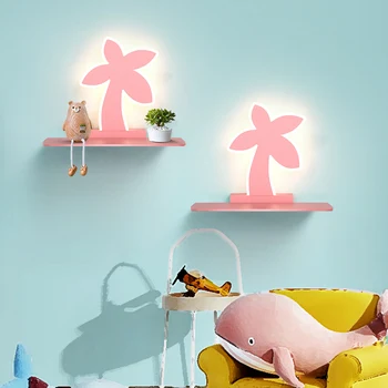 Moderné Nástenné Svetlá pre detská izba chlapci dievčatá spálňa posteli karikatúra roztomilý stenu sconce lampa Ružová modrá nástenné svietidlo pre deti izba