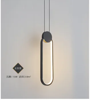 Moderné Závesné Svietidlá LED Nočné Svietidlo Prívesok Svetlá Čierna Osvetlenie Domácej Kuchyni Art Decor Lamparas De Techo Colgante