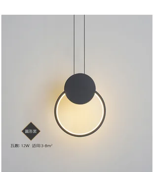 Moderné Závesné Svietidlá LED Nočné Svietidlo Prívesok Svetlá Čierna Osvetlenie Domácej Kuchyni Art Decor Lamparas De Techo Colgante