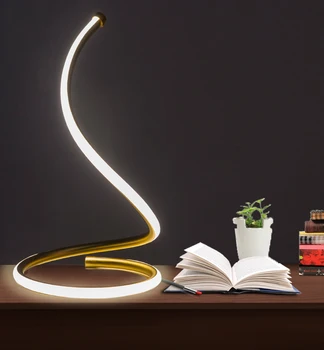 Moderný Jednoduchý Profilovaných Hliníkových Stolná Lampa LED Nočné Svetlo Kovové Svetlo Domov Dekoratívne Posteľ Strane Haly, Spálne, Lampy na Čítanie Tabuľka