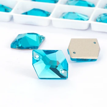Modrá Kozmického Lesk Crystal K9 Sklo Šiť na Drahokamu Šperky Pointback pre Plavidlá Lepidlo na Oblečenie Odev, Šaty, Výzdoba