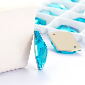 Modrá Kozmického Lesk Crystal K9 Sklo Šiť na Drahokamu Šperky Pointback pre Plavidlá Lepidlo na Oblečenie Odev, Šaty, Výzdoba