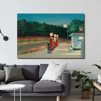 Modulárny Wall Art Edward Hopper Plátne Obrazy Idealizmus Obrázkov Vytlačí Plyn Plagát Domova Nordic Pre Obývacia Izba Rámec