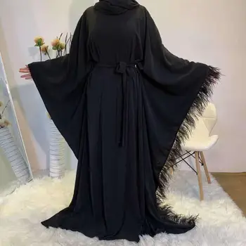 Moslimské oblečenie Príležitostné Voľné Bat Rukáv Stredného východu Šaty, Šaty islamské oblečenie dubaj abaya