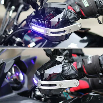 Motocykel Handguard Strane Stráže s LED Pre kawasaki vulcan s 650 suzuki dl650 bmw f650 gs kawasaki vulcan 500 Príslušenstvo