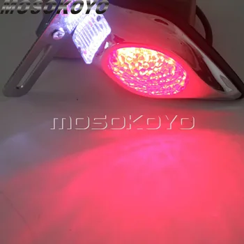 Motocykel Slza Vintage Integrovať LED zadné svetlá, LED špz Svetlo Stop Lampa pre Kawasaki Vulcan Road Star VTX VN