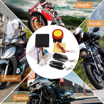 Motocykel univerzálny zabezpečovací systém Vzdialenej Motocykel Ochrana proti Krádeži Ochranu motora alarm systém