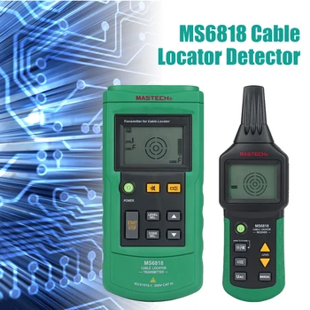 MS6818 Podzemné Drôt Prenosné Elektrické Údržby Kábel Locator Detektor Kovov Rúry Finder 12V-400V AC DC Tester Siete