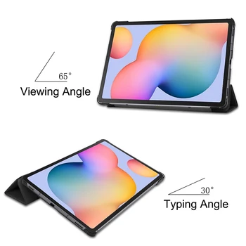 MTT Prípad Tabletu Samsung Galaxy Tab S6 Lite 10.4 palce SM-P610 SM-P615 2020 PU Lether Násobne Stojan, Kryt Ochranný plášť Funda