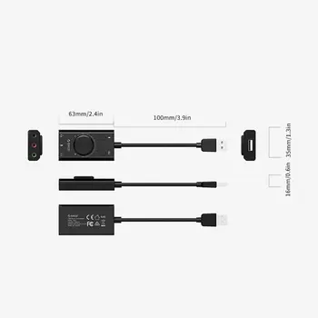 Multifunkčné Externý USB Zvukovú Kartu, USB, Jack 3,5 mm pre Slúchadlá Audio Adaptér Micphone Zvuková Karta Compter