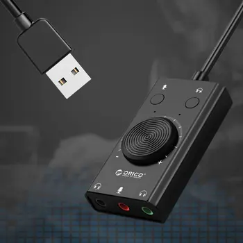 Multifunkčné Externý USB Zvukovú Kartu, USB, Jack 3,5 mm pre Slúchadlá Audio Adaptér Micphone Zvuková Karta Compter