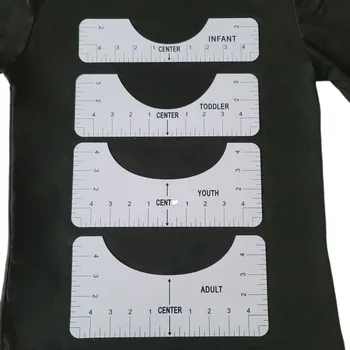 Multifunkčné Mieru Príslušenstvo Meracie Pravítka PVC T-Shirt Pravítko Sprievodca Kvalitný Ľahký Kalibračný Nástroj Pre T-shirt