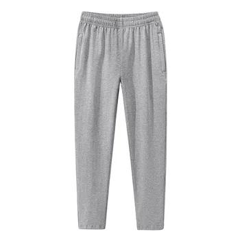 Muži beh, jogging nohavice bavlna pohodlné, priedušné športové fitness nohavice bežné nohavice elastický pás sweatpants