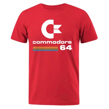 Muži T-shirts 2019 Lete Commodore 64 Print T shirt C64 SID Amiga Retro, Cool Dizajn T-shirt Short Sleeve Top tee Pánske Oblečenie