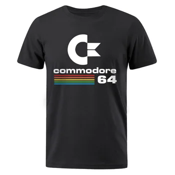Muži T-shirts 2019 Lete Commodore 64 Print T shirt C64 SID Amiga Retro, Cool Dizajn T-shirt Short Sleeve Top tee Pánske Oblečenie