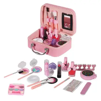 Móda Deti Kozmetika Make-Up Set Bezpečné Umývateľný Detí make-up Set Box Princezná Ruženka Predstierať, že Hrať Hračky Pre Dievča, Hračky pre deti