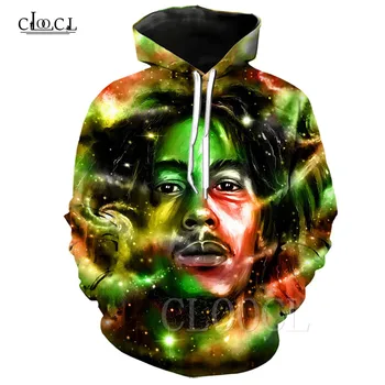 Móda Reggae Tvorca Bob Marley s Kapucňou, Muži Oblečenie 3D Tlač Hoodies Mikina Muži/Ženy Bežné Hip Hop Športové oblečenie, Streetwear