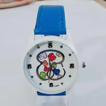 Móda Tvorivé Multicolor Nesú Klasické Biele Dial Ženy Hodinky, Luxusné Značky Bežné Šaty, Hodinky, Kožený Remienok Hot Reloj mujer