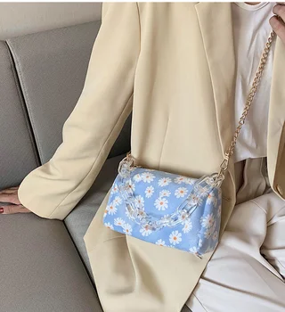 Módne dámske malé kabelky reťazca jar daisy messenger taška cez rameno kríža telo ženy je vintage roztomilý taška fg25698
