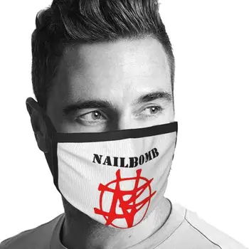 Nailbomb Logo Najlepší Darček Zábavné Vytlačiť Opakovane Masku Na Tvár Nailbomb Thrash Metal Sepultura Antraxu Vojny Vo Vietname Death Metal