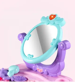 Najlepšie ABS Plast Krásy make-up, Hračky Vianočný darček Hračky Pre dievčatá, Baby Princess Simulácia Predstierať, že hrať Toaletný Stolík hračky