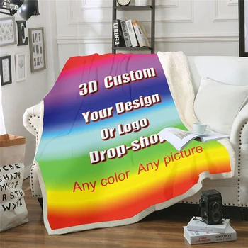 Najnovšie 3D DIY zákazník, dizajn, Znak, Chucky Deka Gotický Sherpa Fleece Nositeľné Hodiť Deka Mikrovlákno posteľná bielizeň
