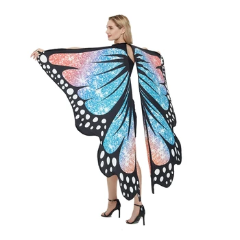Najnovšie Dizajn Svieti Hviezdne Nebo Motýlích Krídel Kostým Pre Dospelých Halloween Motýľ Cape Kostým Party Dekorácie