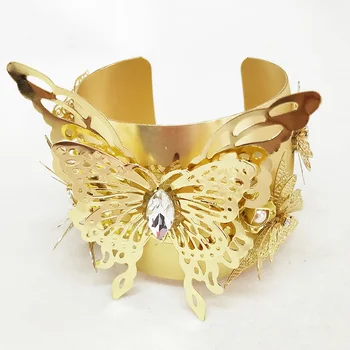 Najnovší Luxusný Kríž Otvorených spôsobom Vintage Náramok Náramok Femme Crystal Strany Šperky Factory veľkoobchod