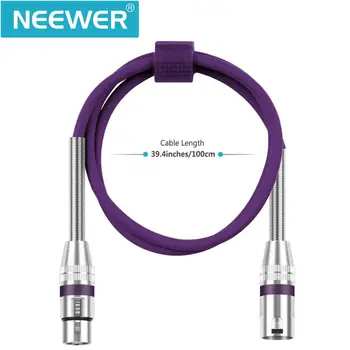 Neewer 6-Pack Multi-Farebný Patch Káblov XLR Audio Kábel Mikrofónu Káble-XLR Samec XLR Mikrofón Kábel s Jar Dizajn,3 stôp