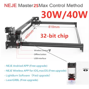 NEJE Master2 Max 40W/30W460 x 810mm Profesionálne Laserové Rytie Stroj, Laser Cutter - Lightburn - Bluetooth - App Control