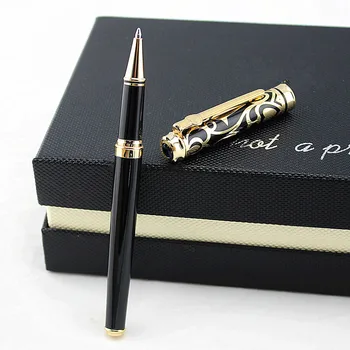 Nemecko DUKE Model Roller guličkové Pero diamond Pero, Zlatý Klip Perá Čierny Atrament Writting Pero pre Bussiness a Office