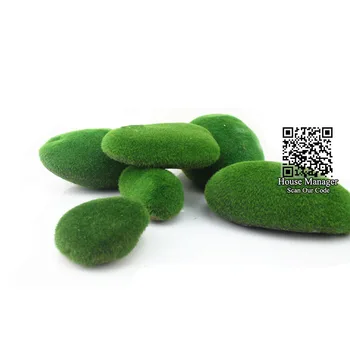 Nepravidelný Zelené Kamene simulovať Machy Lišajníky Muscus Musci hmla loptu, Akvárium Ozdoby rastliny, dekorácie kameň pre akvárium posteľ
