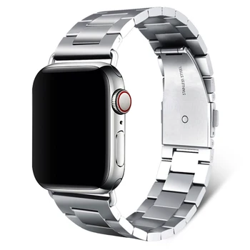 Nerezová oceľ remienok 38MM 42MM pre apple hodinky band 4 3 2 1 kovový reťaz s smart popruh iwatch 5 40 MM 44 MM príslušenstvo