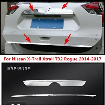 Nerezová Oceľ Zadný Kufor, Zadné Dvere Chvost Brány Výbava Kryt Lišty Obloha Vhodné Na Nissan X-Trail Xtrail T32 Rogue Na Roky-2020