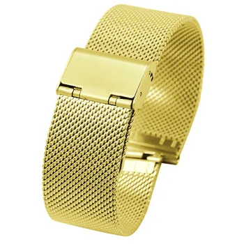 Nerezové Náramkové hodinky Kapela Oka Popruhy 12-26 mm Rýchle Uvoľnenie Watchband Milanese Popruh Módne Pohodlné Pásma Rose Gold