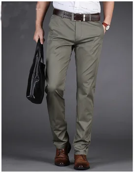 New Slim Fit Homme Strečové Nohavice Vysoko Kvalitné pánske Nohavice Klasické Obchodné Ležérne Oblečenie Formálne Módne Dlhé Nohavice