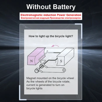 NEWBOLER Požičovňa Svetlo Magnet Indukčné LED Bike Ostrohové koliesko Svetlo Bez Batérie magnetické Self-powered Bicykel Zadné Svetlo Príslušenstvo