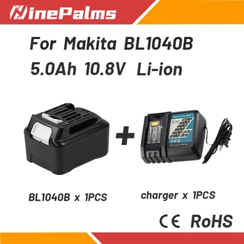 NinePalms lítium-iónová Nabíjateľná batéria 10.8V5Ah je vhodný pre Makita 10.8 V, 12V a BL1040B 1015 BL1020B CXT a iné seri