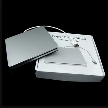 Notebook Typu Sacie Super Slim USB 2.0 Slot Na Externú DVD Napaľovačku diskov DVD-RW Externé Disky, Box Krytu Prípade
