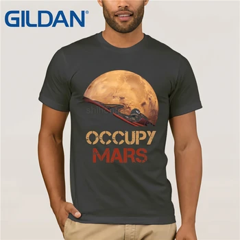Novinka Muž Obsadiť Mars Spacex Starman T Shirt v Pohode Človek, Bavlna Elon Musk Priestor X t-shirt Lete Camiseta