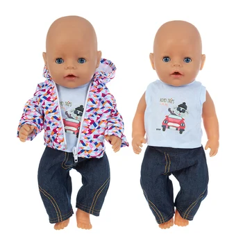 Nová bunda Doll Oblečenie vhodné Pre narodené dieťa 43 cm Bábiky Oblečenie Bábiky, Príslušenstvo Pre 17inch baby Doll